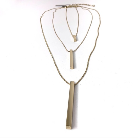 Chico's Jewelry - CHICOS Triple Pendant Necklace Gold NWT